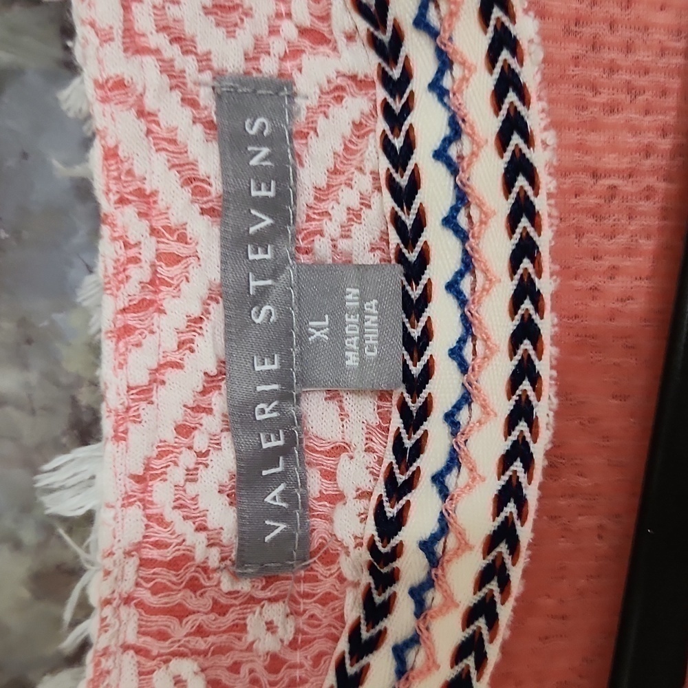 2for$10Aztec Print Blazer Cardigan XL Feminine Career Coastal Church Modest - Picture 7 of 13